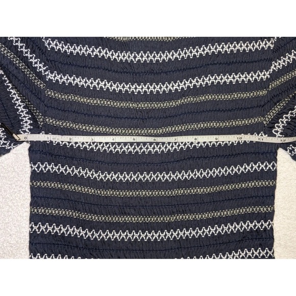 Anthropologie Saturday Sunday Gray White Fit and Flare Dress - Picture 10 of 11